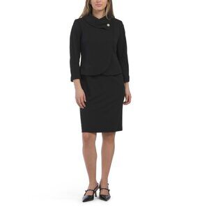NIPON BOUTIQUE Black 2pc Jacket And Dress Set